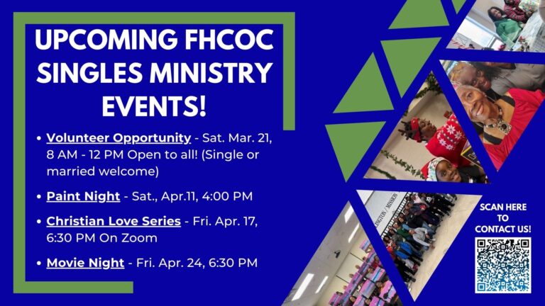 FHCOC Singles Ministry Events